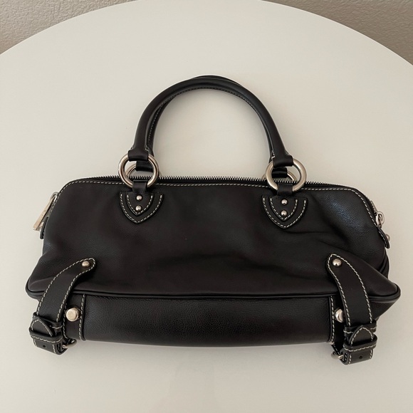 Marc Jacobs Daria Leather Shoulder Bag- Black & Silver - Picture 6 of 15